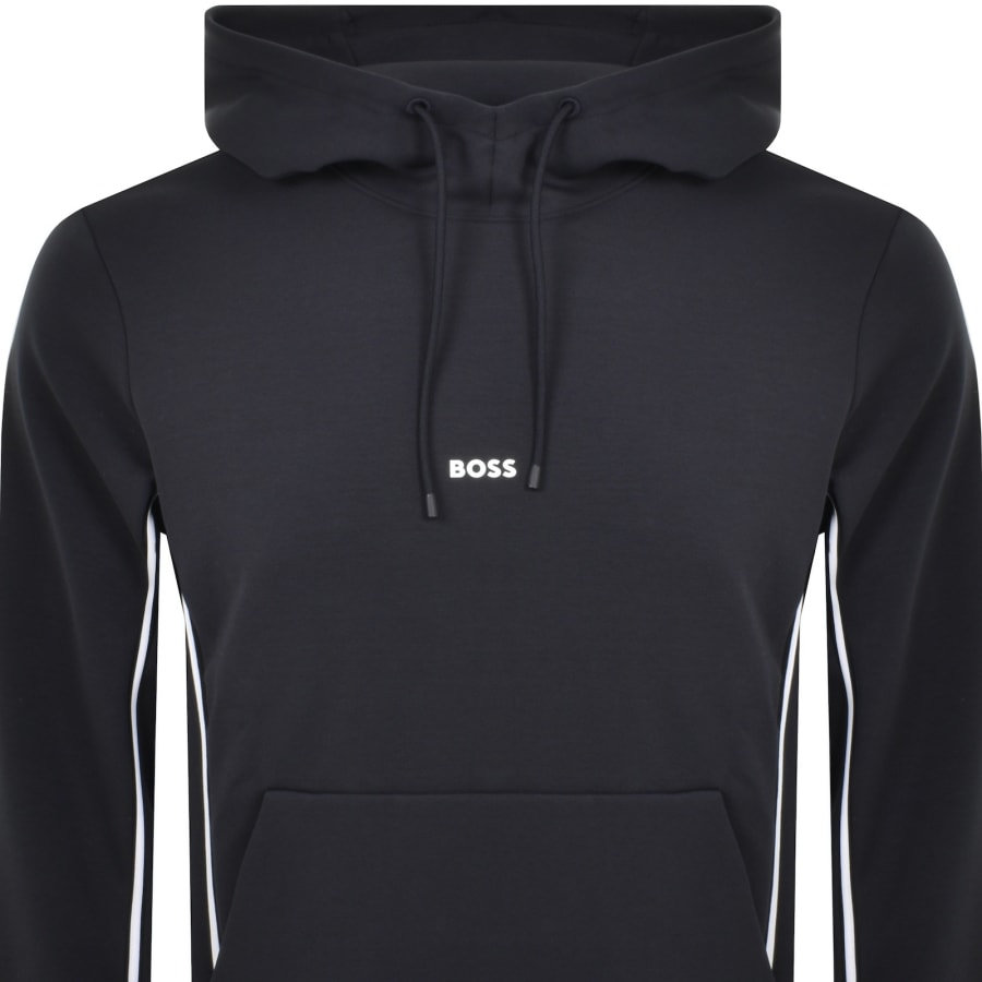 Boss soody hoodie navy on sale
